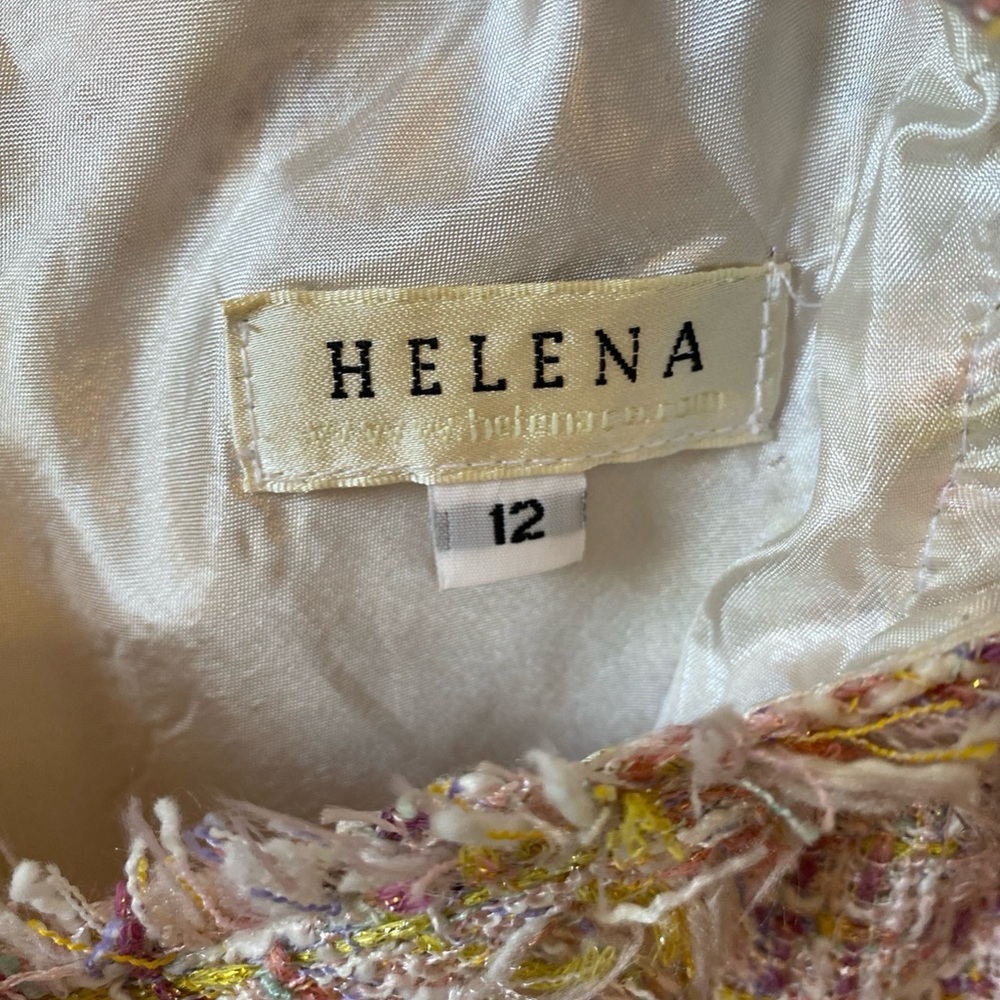 Helena & Harry IV girls sleeveless tweed  dress size 12 - Picture 2 of 4